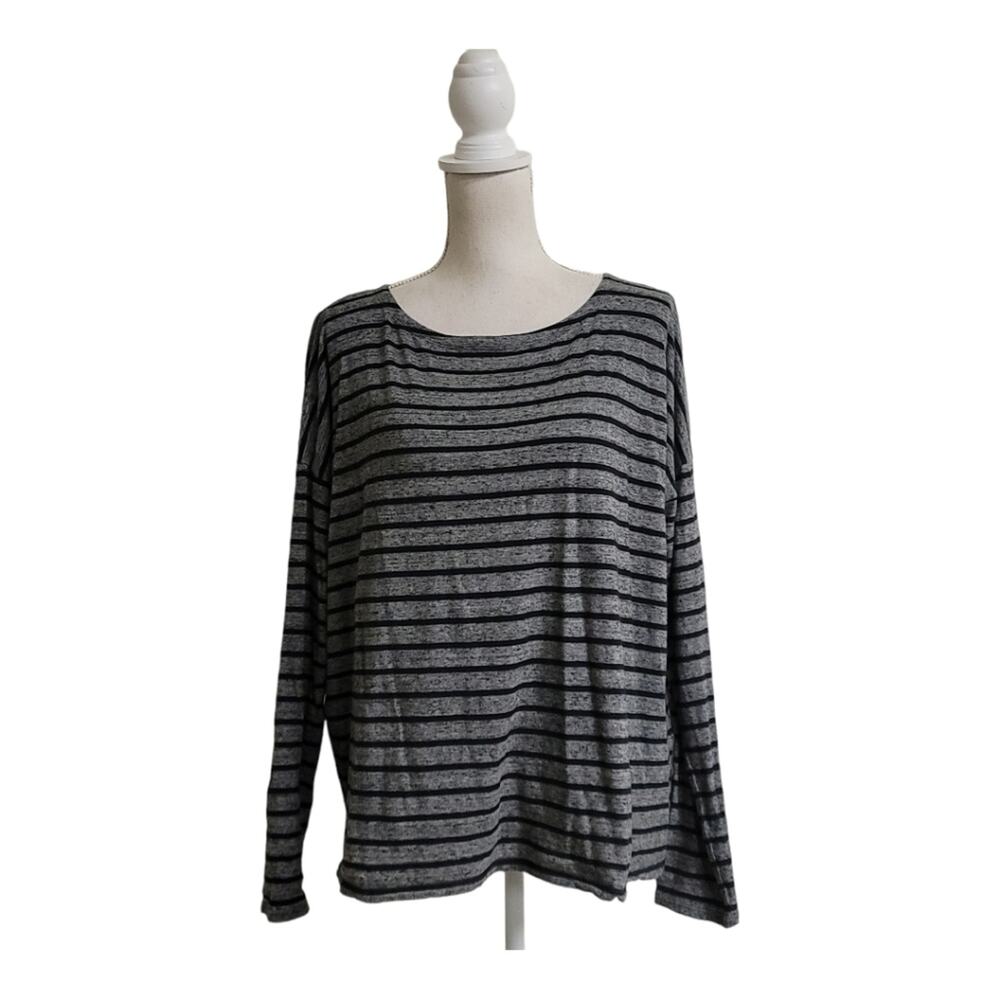 Eileen Fisher Long Sleeve Striped Tee